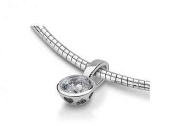 Solitaireanhänger Silber mit Zirkonia